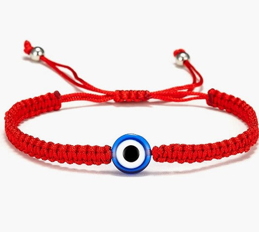 Evil Eye and Hamsa Red String Bracelet