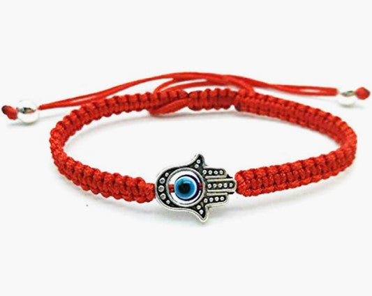 Evil Eye and Hamsa Red String Bracelet