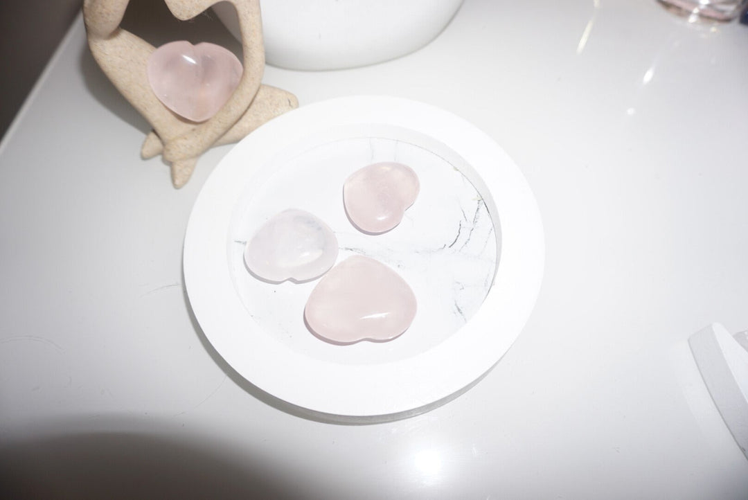 Madagascar Rose Quartz 1 1/4” Heart